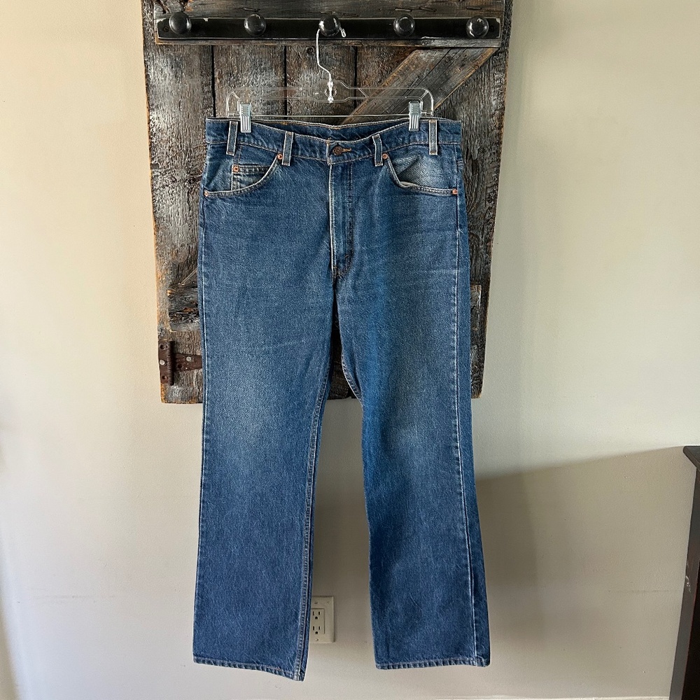 Men's Vintage Orange Tab Stone Wash Jeans